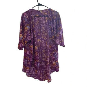 LULA ROE MULTI COLOR SIZE SMALL OPEN SHIRT